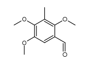 2,4,5-trimethoxy-3-methyl-benzaldehyde结构式