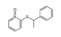 1-oxido-2-(1-phenylethylsulfanyl)pyridin-1-ium结构式
