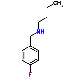 N-(4-氟苄基)-1-丁基胺结构式