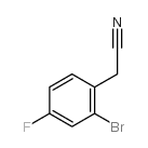 2-溴-4-氟苯乙腈结构式