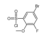 5-bromo-3-fluoro-2-methoxybenzenesulfonyl chloride Structure