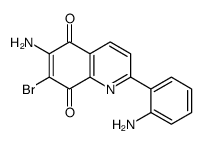 6-amino-2-(2-aminophenyl)-7-bromoquinoline-5,8-dione结构式