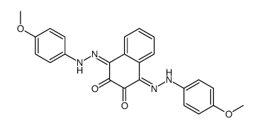 1,4-bis[(4-methoxyphenyl)hydrazinylidene]naphthalene-2,3-dione结构式