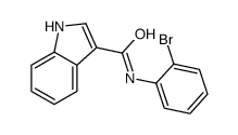 N-(2-bromophenyl)-1H-indole-3-carboxamide结构式
