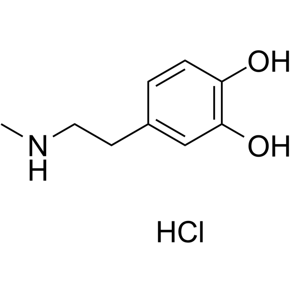 n-methyldopamine hydrochloride Structure