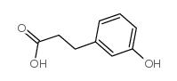 3-(3-Hydroxyphenyl)propionic acid Structure