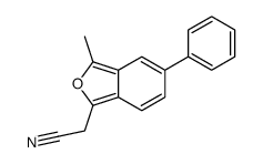2-(3-methyl-5-phenyl-2-benzofuran-1-yl)acetonitrile结构式