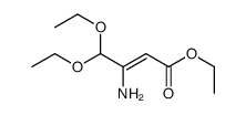 ethyl 3-amino-4,4-diethoxybut-2-enoate结构式