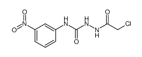 4-(m-Nitrophenyl)-1-chloracetylsemicarbazid Structure