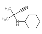 Acetonitrile, 2-cyclohexylamino-2-dimethyl-结构式
