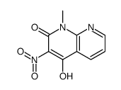 4-hydroxy-1-methyl-3-nitro-1,8-naphthyridin-2-one结构式