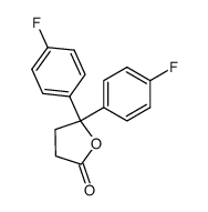 5,5-Bis(4-fluorphenyl)-4,5-dihydro-2(3H)-furanon结构式