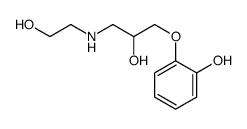 2-[2-hydroxy-3-(2-hydroxyethylamino)propoxy]phenol结构式
