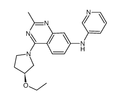 (S)-[4-(3-ethoxy-pyrrolidin-1-yl)-2-methyl-quinazolin-7-yl]-pyridin-3-yl-amine Structure