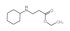 3-(环己基氨基)丙酸乙酯结构式