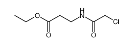 ethyl 3-(N-chloroacetylamino)propionate结构式