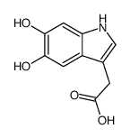 1H-Indole-3-aceticacid,5,6-dihydroxy-(9CI) Structure