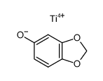 Titanium(IV); benzo[1,3]dioxol-5-olate Structure