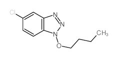 1-butoxy-5-chloro-benzotriazole structure