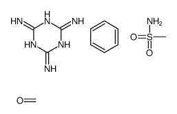 benzene,formaldehyde,methanesulfonamide,1,3,5-triazine-2,4,6-triamine Structure