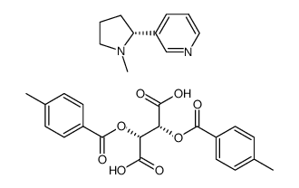 (+)-烟碱二对甲苯甲酰基酒石酸盐结构式