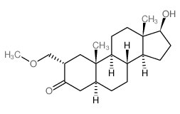 Androstan-3-one,17-hydroxy-2-(methoxymethyl)-, (2a,5a,17b)- Structure