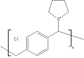 聚(对二甲苯四氢噻吩鎓氯化物)结构式