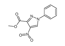 4-硝基-1-苯基-1H-吡唑-3-羧酸甲酯结构式