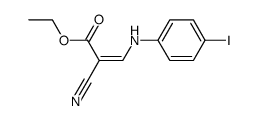 2-cyano-3-(4-iodo-phenylamino)-acrylic acid ethyl ester结构式