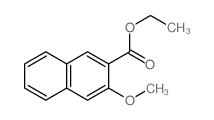 2-Naphthalenecarboxylicacid, 3-methoxy-, ethyl ester结构式