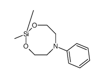 2,2-dimethyl-6-phenyl-1,3,6,2-dioxazasilocane结构式