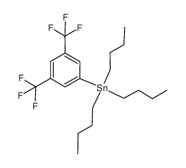 1-(tri-n-butylstannyl)-3,5-bis(trifluoromethyl)benzene Structure