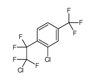 2-chloro-1-(2-chloro-1,1,2,2-tetrafluoroethyl)-4-(trifluoromethyl)benzene结构式