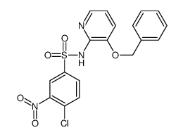 4-chloro-3-nitro-N-(3-phenylmethoxypyridin-2-yl)benzenesulfonamide Structure