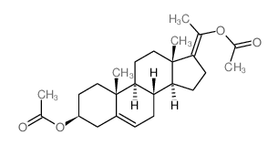 Pregna-5,17(20)-diene-3,20-diol,diacetate, (3b)- (9CI) Structure