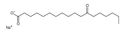 sodium,12-oxooctadecanoate Structure