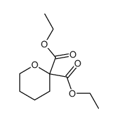 diethyl tetrahydro-2H-pyran-2,2-dicarboxylate Structure