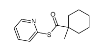 S-(pyridin-2-yl) 1-methylcyclohexane-1-carbothioate结构式