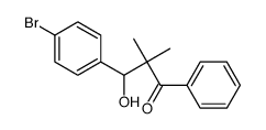 3-(4-bromophenyl)-3-hydroxy-2,2-dimethyl-1-phenyl-propan-1-one结构式
