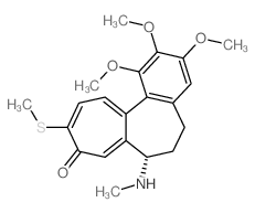 Benzo[a]heptalen-9(5H)-one,6,7-dihydro-1,2,3-trimethoxy-7-(methylamino)-10-(methylthio)-, (7S)-结构式