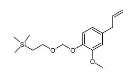 (2-((4-allyl-2-methoxyphenoxy)methoxy)ethyl)trimethylsilane Structure