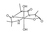 [Ni(III)(tri-α-aminoisobutyric acid)(H2O)I](2-)结构式