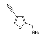 5-(氨基甲基)呋喃-3-甲腈结构式