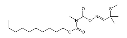 [(E)-(2-methyl-2-methylsulfanylpropylidene)amino] N-decoxysulfinyl-N-methylcarbamate结构式
