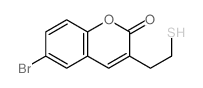 6-bromo-3-(2-sulfanylethyl)chromen-2-one structure