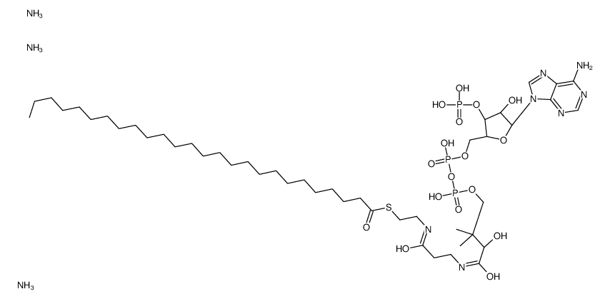 二十六烷酰辅酶A(铵盐)结构式