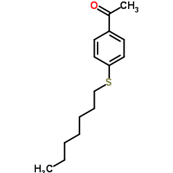 1-[4-(Heptylsulfanyl)phenyl]ethanone Structure