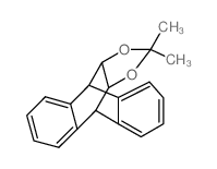 4,9[1',2']-Benzenonaphtho[2,3-d]-1,3-dioxole, 3a,4,9,9a-tetrahydro-2,2-dimethyl- (en) Structure