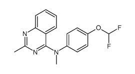 N-[4-(difluoromethoxy)phenyl]-N,2-dimethylquinazolin-4-amine Structure