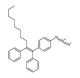 1-azido-4-(1,2-diphenyldec-1-enyl)benzene结构式